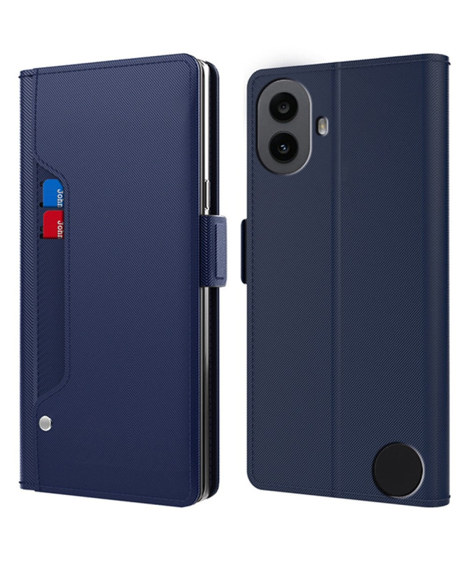 Housse Nothing CMF Phone 1 premium porte cartes avec miroir