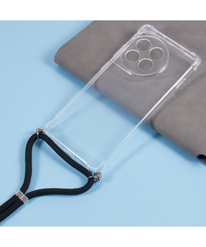 Coque OnePlus 12R transparente à cordon bandoulière