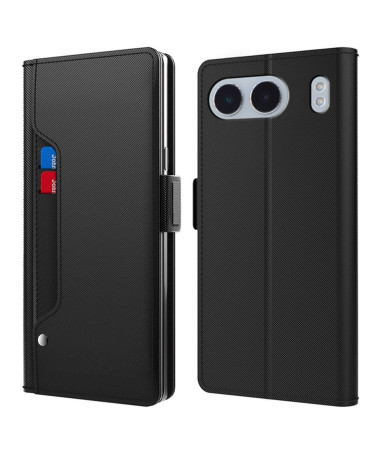 Housse OnePlus Nord 4 premium porte cartes avec miroir