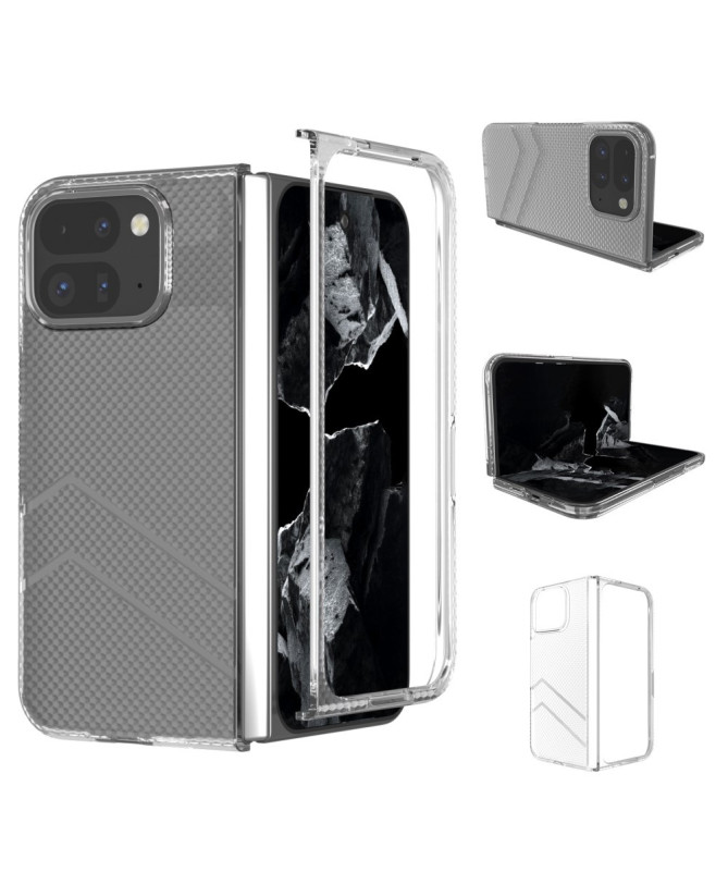 Coque Google Pixel 9 Pro Fold Transparente Texture Ondulée