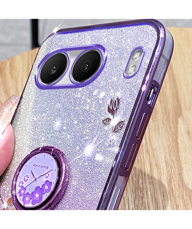 Coque OnePlus Nord 4 Glamour Glitz avec Anneau