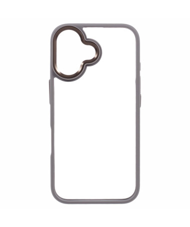 Coque Antichoc Transparente pour iPhone 16 avec Cadre Métallique Gris - photo 7