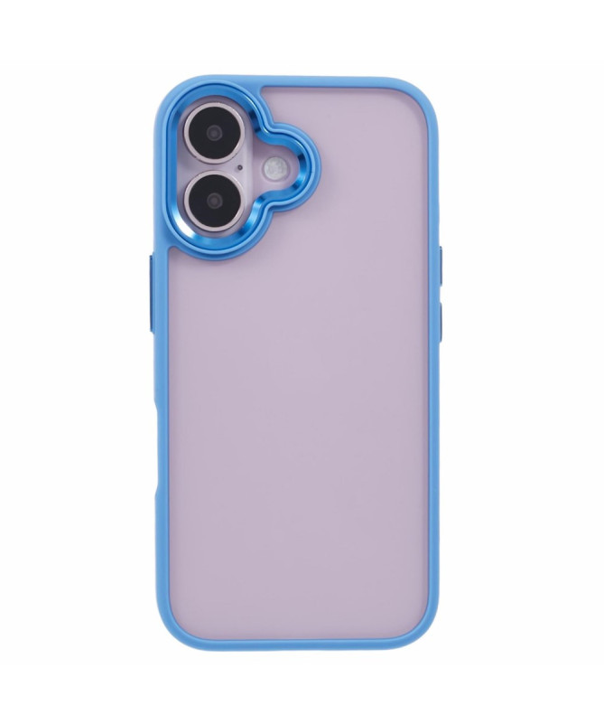 Coque Antichoc Transparente pour iPhone 16 avec Cadre Métallique