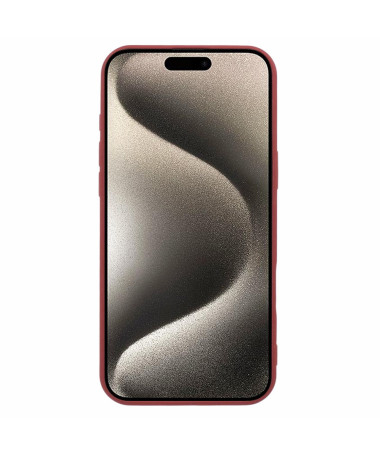 Coque iPhone 16 en TPU Mat Anti-Dérapante Rouge foncé - photo 12