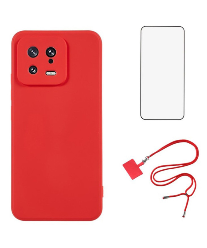 Coque Xiaomi 13 avec Film Protecteur et Lanière