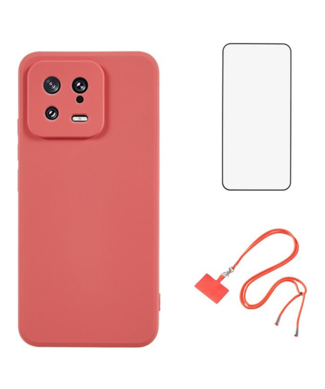 Coque Xiaomi 13 avec Film Protecteur et Lanière