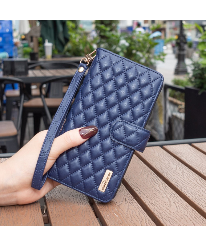 Housse Xiaomi 13 QuiltedLux Design Matelassé avec Poche Zippée