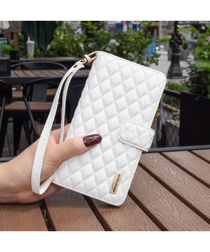 Housse Xiaomi 13 QuiltedLux Design Matelassé avec Poche Zippée