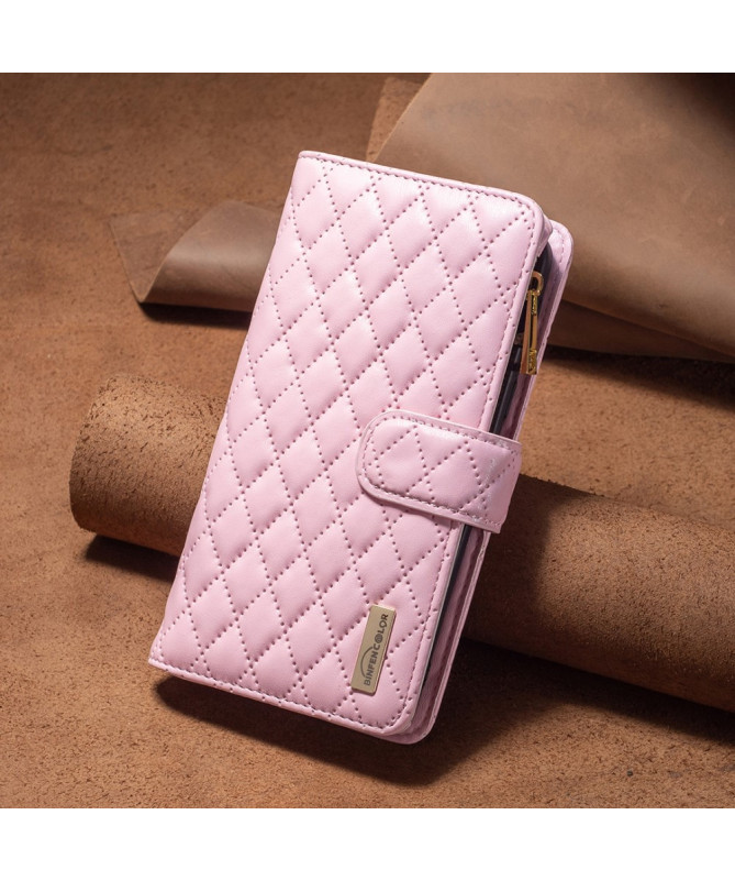 Housse Xiaomi 13 QuiltedLux Design Matelassé avec Poche Zippée