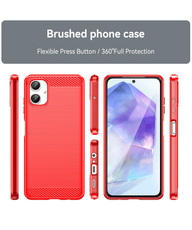 Coque Samsung Galaxy A06 effet brossé silicone