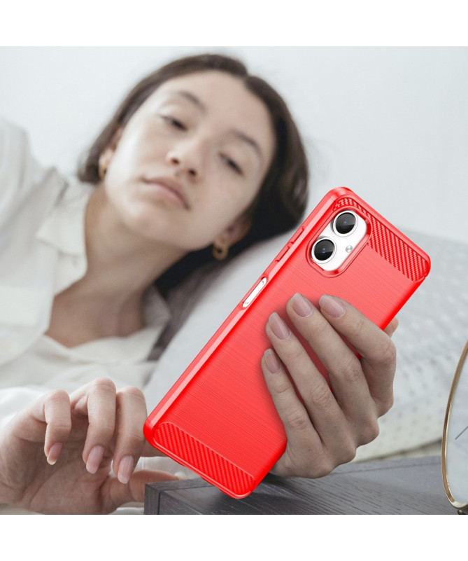 Coque Samsung Galaxy A06 effet brossé silicone