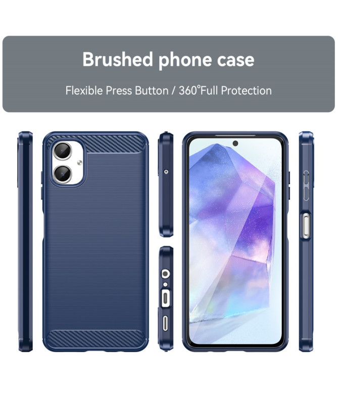 Coque Samsung Galaxy A06 effet brossé silicone
