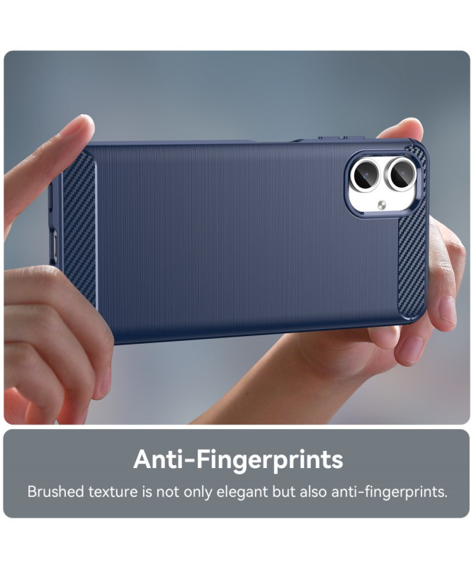 Coque Samsung Galaxy A06 effet brossé silicone