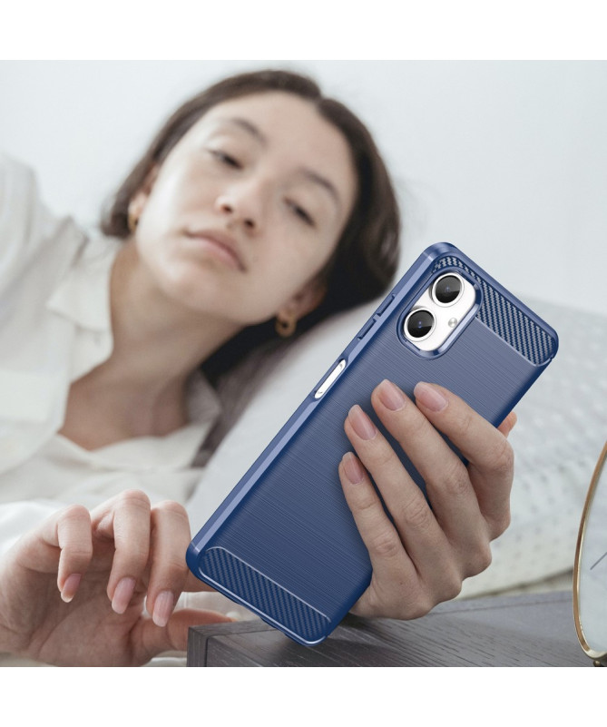 Coque Samsung Galaxy A06 effet brossé silicone