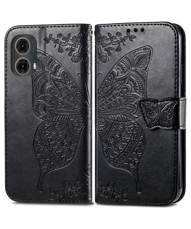 Housse Moto G85 5G Papillon Relief