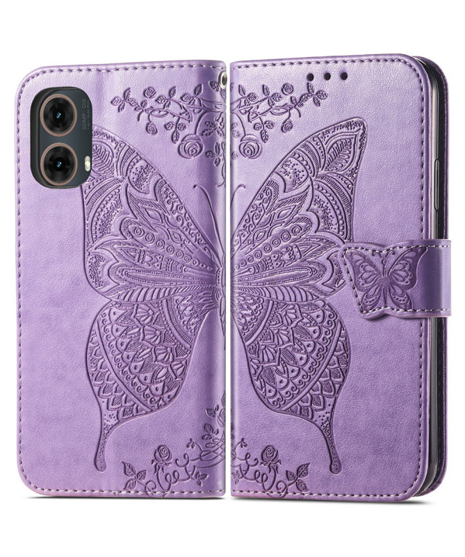 Housse Moto G85 5G Papillon Relief