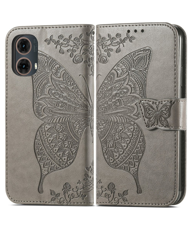 Housse Moto G85 5G Papillon Relief