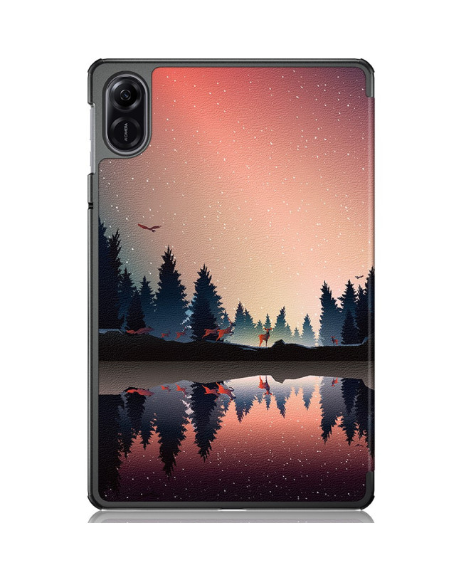 Étui Honor Pad X9 Trifold "Reflet Forêt"
