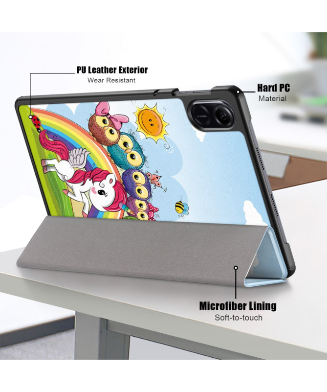 Étui Honor Pad X9 Licorne et Hiboux