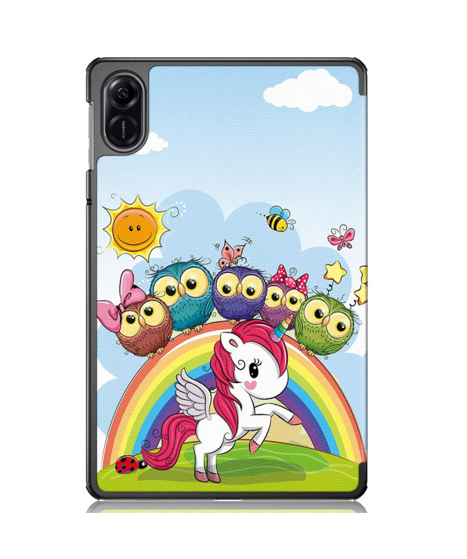 Étui Honor Pad X9 Licorne et Hiboux
