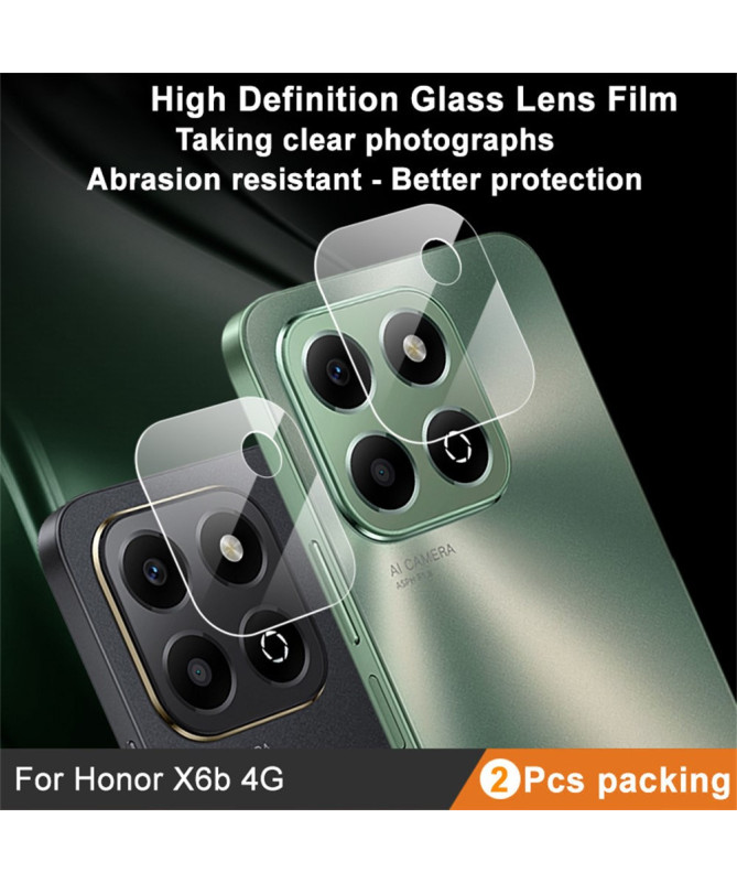 Verre trempé Honor X6b 4G pour lentille arrière (2 pièces)