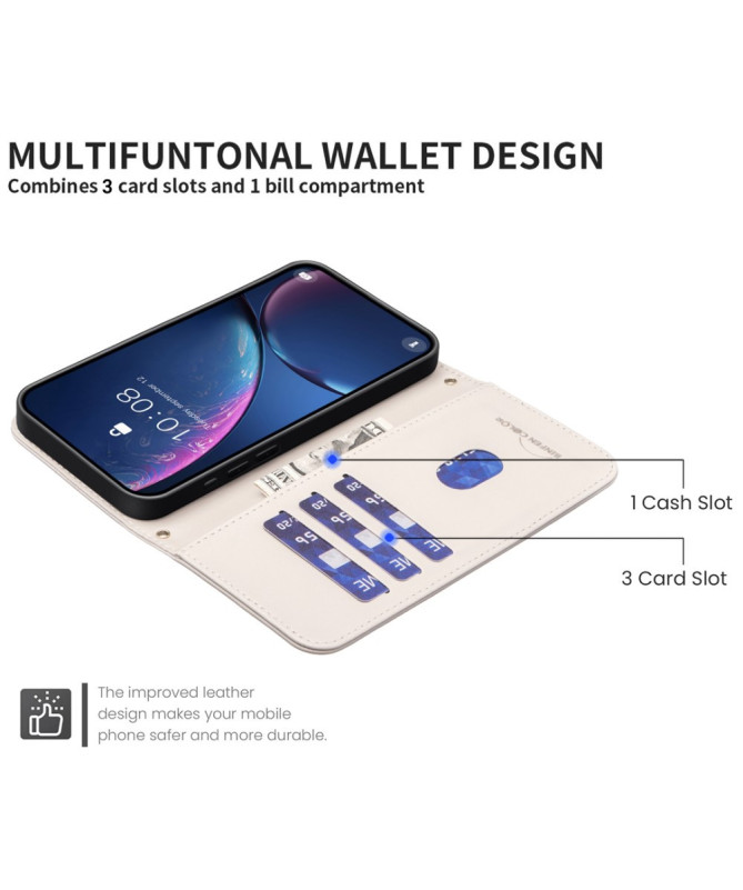 Étui-Portefeuille Honor X6b 4G Grid Lock