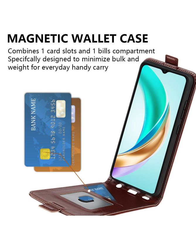 Housse Honor X6b 4G simili cuir avec rabat vertical