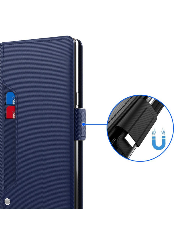 Housse Honor X6b 4G premium porte cartes avec miroir