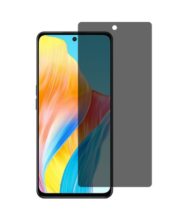 Protection d'écran Oppo A98 5G en verre trempé et filtre de confidentialité