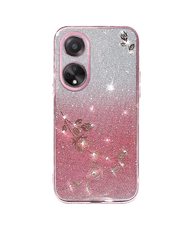 Coque Oppo A98 5G Glamour Glitz avec Sangle