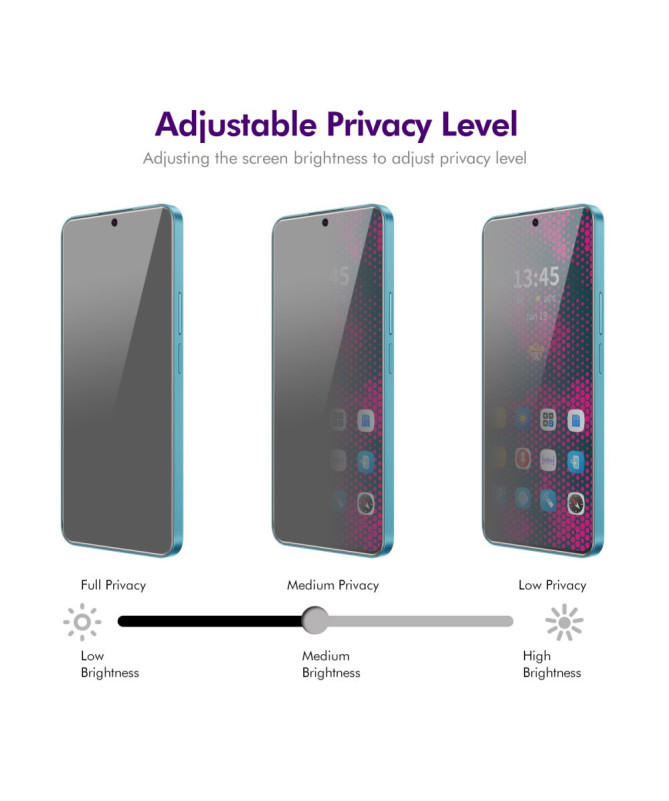 Oppo A79 5G - Verre trempé et filtre de confidentialité