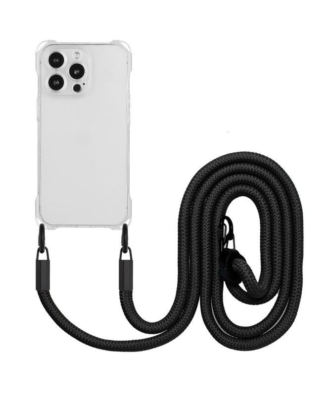 Coque iPhone 16 Pro Max Antichoc avec Sangle Longue