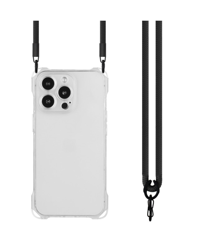 Coque iPhone 16 Pro Max Antichoc avec Sangle Longue