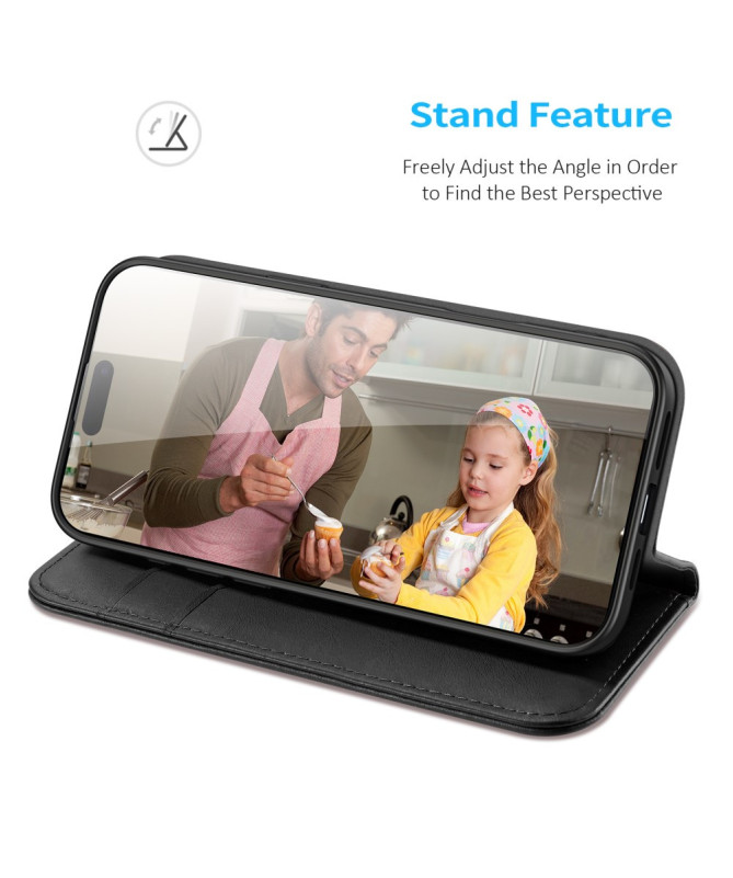 Housse iPhone 16 Pro Max HIVO Series Cuir