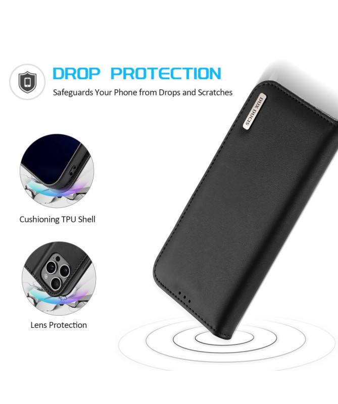 Housse iPhone 16 Pro Max HIVO Series Cuir