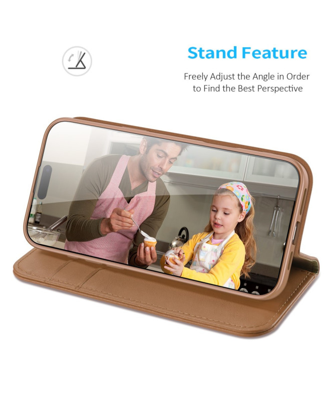 Housse iPhone 16 Pro Max HIVO Series Cuir