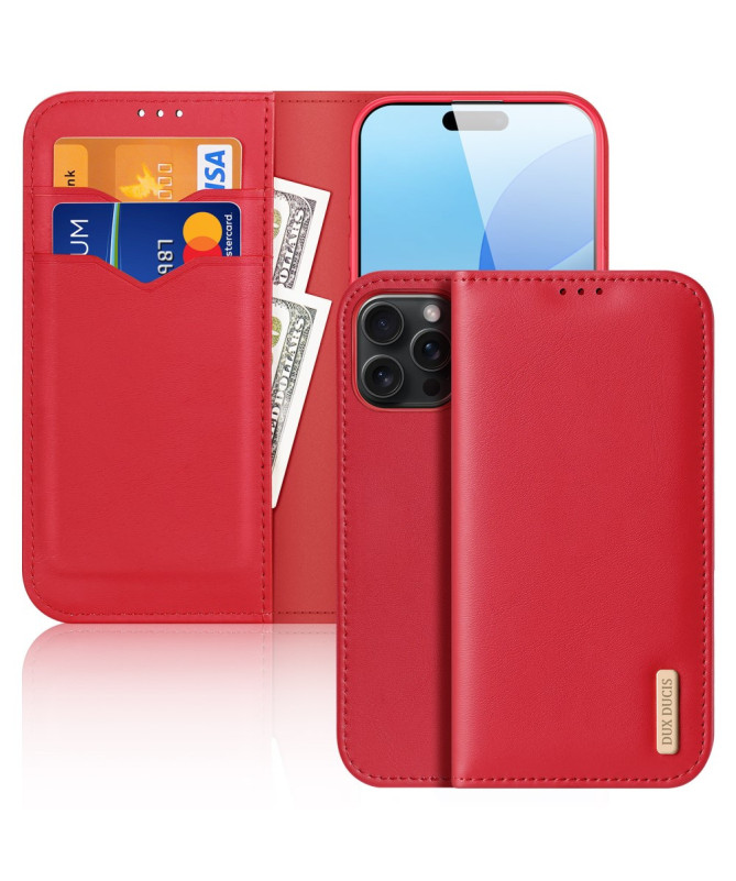 Housse iPhone 16 Pro Max HIVO Series Cuir