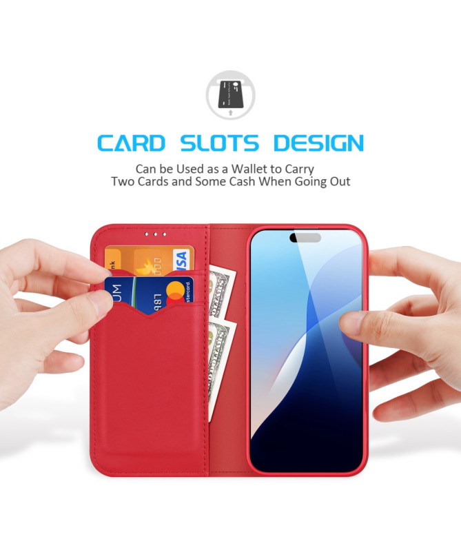 Housse iPhone 16 Pro Max HIVO Series Cuir