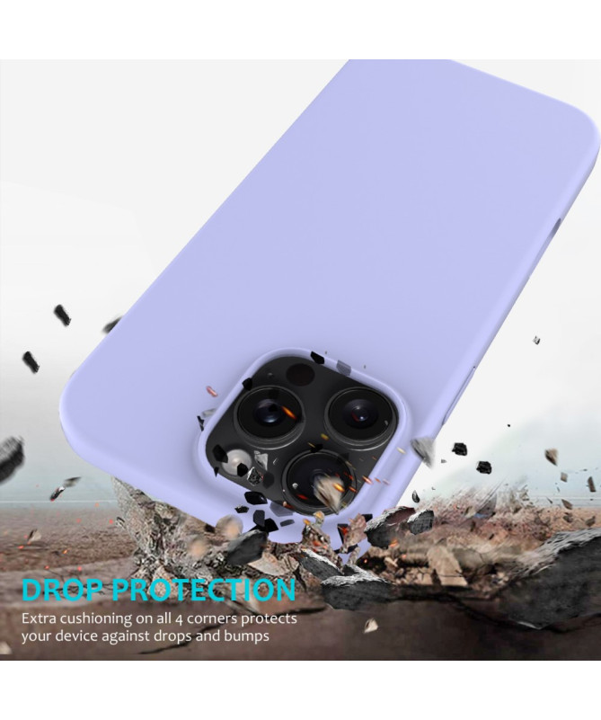 Coque iPhone 16 Pro Max en silicone liquide anti-chute