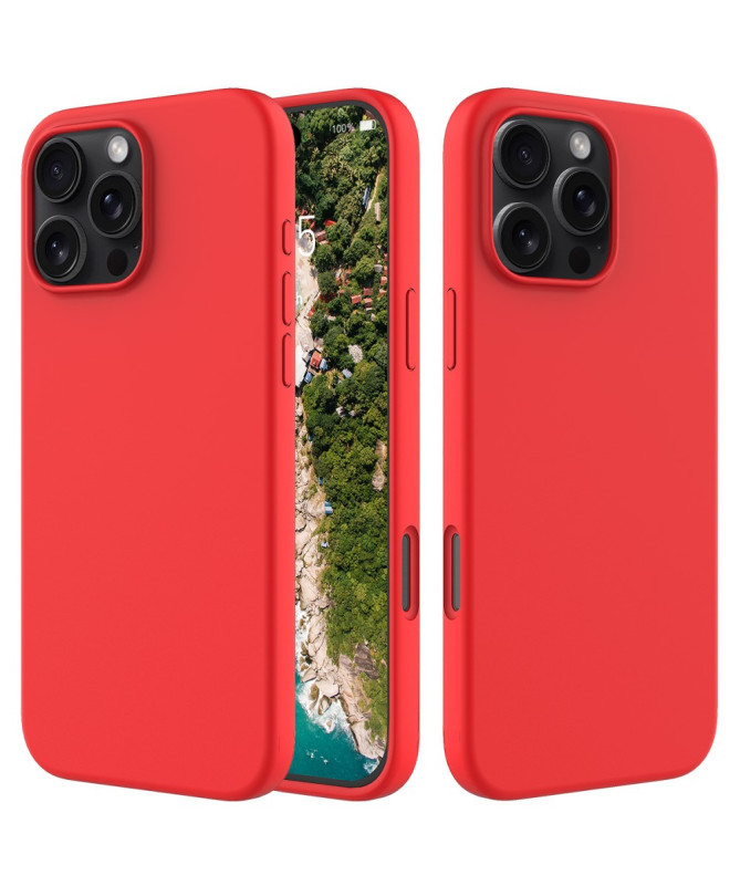 Coque iPhone 16 Pro Max en silicone liquide anti-chute