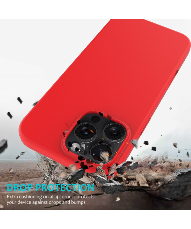Coque iPhone 16 Pro Max en silicone liquide anti-chute