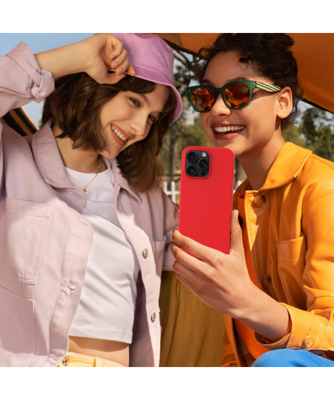 Coque iPhone 16 Pro Max en silicone liquide anti-chute