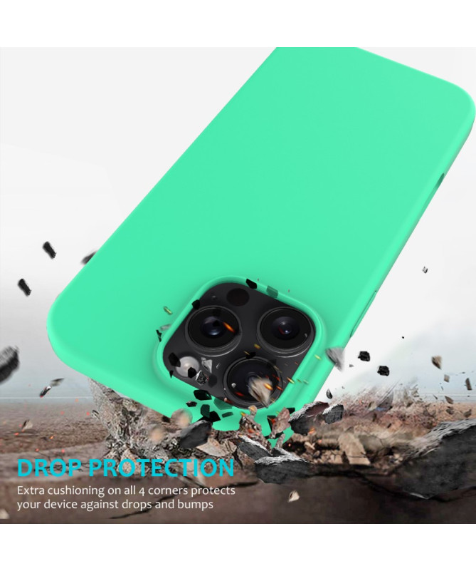 Coque iPhone 16 Pro Max en silicone liquide anti-chute