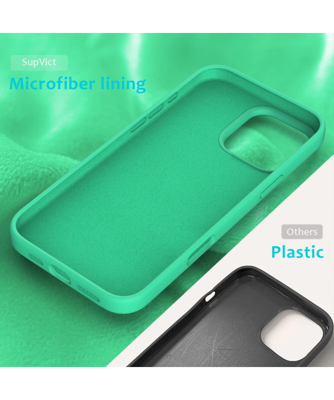 Coque iPhone 16 Pro Max en silicone liquide anti-chute