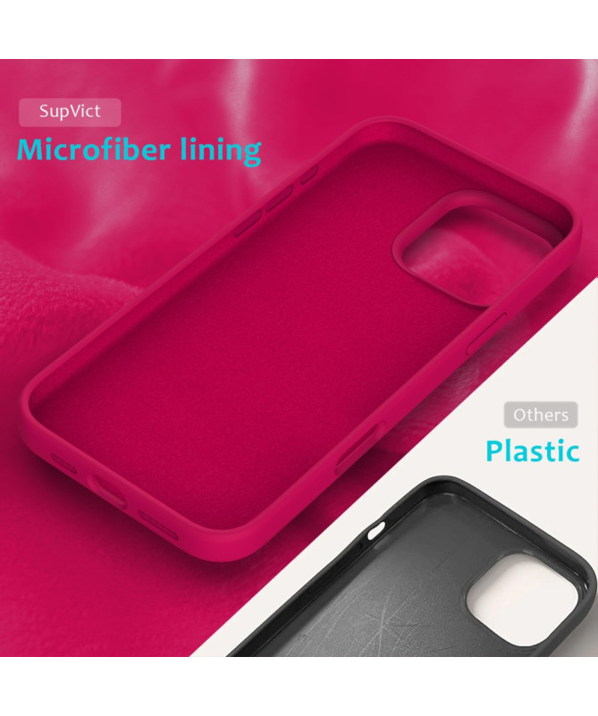 Coque iPhone 16 Pro Max en silicone liquide anti-chute