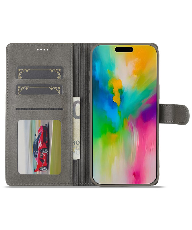 Housse iPhone 16 Pro Max Effet Cuir LC.IMEEKE