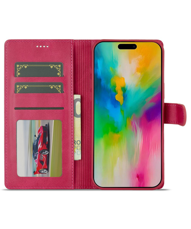 Housse iPhone 16 Pro Max Effet Cuir LC.IMEEKE