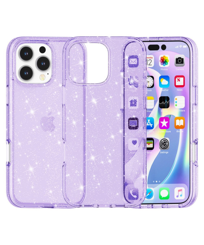 Coque iPhone 16 Pro Max scintillante - Design à paillettes