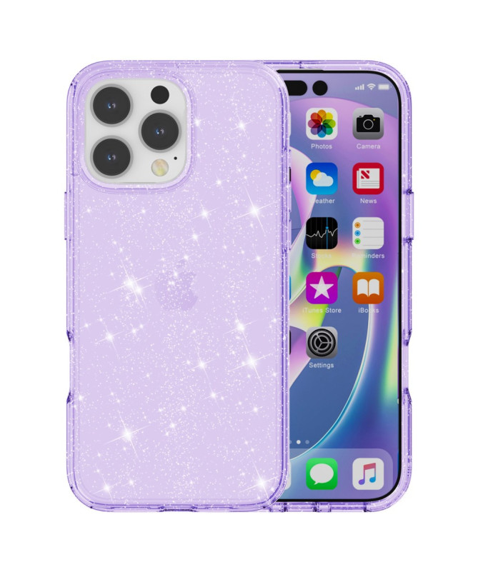 Coque iPhone 16 Pro Max scintillante - Design à paillettes