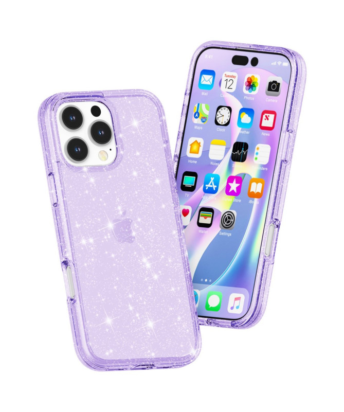 Coque iPhone 16 Pro Max scintillante - Design à paillettes